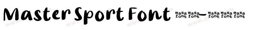 Master Sport Font 英文字体转换